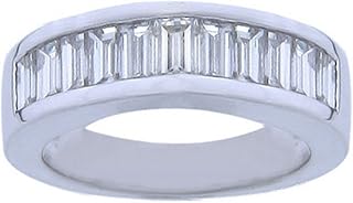 2.00 ct Ladies Baguette Cut Diamond Wedding Band in Channel Set in Platinum