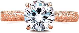 Kobelli Antique Style Style Moissanite Engagement Ring 1 1/2 CTW 14k Gold