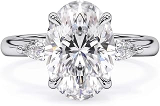 3 CT IGI Certified Lab Grown Diamond Engagement Ring for Women Three Stone Solitaire Wedding Ring, Bridal, Anniversary (E-F, VVS1/VVS2, 10K/14K/18K Solid Gold, 4-12)