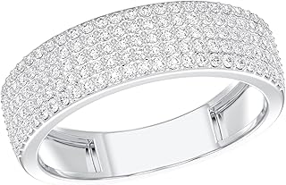 1.00 Carat F-G/VS Round Lab Grown Diamond 5 Row Luxurious 7mm Wide Unisex Wedding Band Made in 950 Platinum