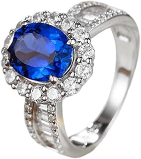 9K/14K/18K White Gold Womens Sparkling Moissanite Engagement Ring with 4 Prong Pink Oval Lab Sapphire 2.6ct