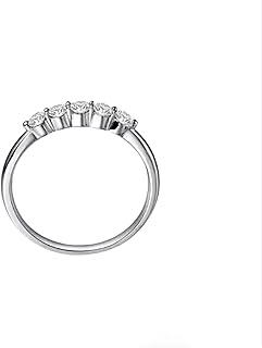 9K/14K/18K Gold Diamond Wedding Bands, Classic Pavé Double Row Ring for Women, White Gold Statement Rings with Natural Diamonds 0.2ct Personalized