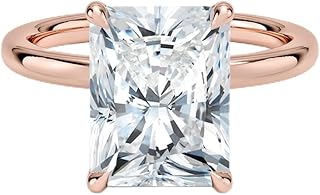 1-5 CT IGI Certified Radiant Cut Lab Grown Diamond Engagement Ring, Ring, 10K/14K/18K Gold, 925 Sterling Silver, E Color VS1, Bridal Wedding Gift for Her