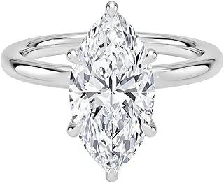 1-5 CT IGI Certified Marquise Cut Lab Grown Diamond Engagement Ring, Ring, 10K/14K/18K Gold, 925 Sterling Silver, E Color VS1, Bridal Wedding Gift for Her