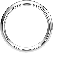 Platinum/9K/14K/18K White Gold Engagement Rings For Couples, Comfortable Plain Wedding Bands Ring for Men/Women