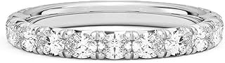 Customize Jewel Oval Cut Lab Diamond Wedding Ring Band 0.90 ctw in Platinum,Women, DEF-VS