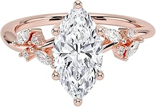 1-5 Ct IGI Certified Asscher Cut Lab Grown Diamond Engagement Ring for Women, Nature Inspired Style, 925 Sterling Silver / 10K 14K 18K Solid Gold – Luxury Ethical Proposal & Wedding Gift