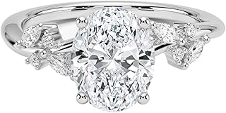 1-5 Ct IGI Certified Asscher Cut Lab Grown Diamond Engagement Ring for Women, Nature Inspired Style, 925 Sterling Silver / 10K 14K 18K Solid Gold – Luxury Ethical Proposal & Wedding Gift