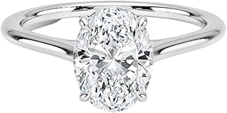 IGI Certified 2 Ct Lab Grown Diamond Engagement Ring for Women – 10K/14K/18K Solid Gold, 950 Platinum & 925 Sterling Silver |Provence Solitaire Design | Handcrafted Bridal Proposal Ring