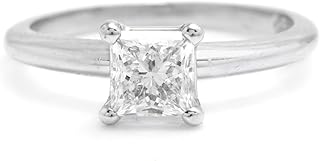 GIA Certified 0.70 Carats Diamond 950 Platinum Engagement Ring