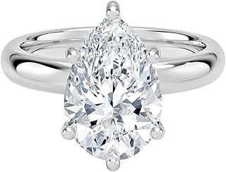3 Ct IGI Certified Lab Grown Diamond Ring 10K 14K 18K Solid Gold Halo 3mm Lab Grown Diamond Engagement Ring (E-F Color, VVS2 Clarity)