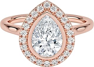 2.00 Carat IGI Certified Lab Grown Diamond Engagement Ring, Custom Cut Halo Design, E–F Color VVS2 Clarity, 10K 14K 18K Solid Gold, Luxury Statement Ring for Women