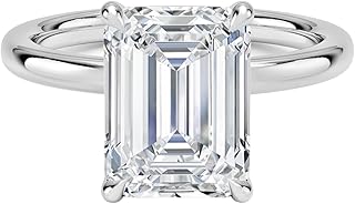 3 Ct IGI Certified Lab Grown Diamond Ring 10K 14K 18K Solid Gold Secret Halo 2mm Lab Grown Diamond Engagement Ring (E-F Color, VVS2 Clarity)