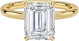 2 Ct IGI Certified Lab Grown Diamond Ring 10K 14K 18K Solid Gold Secret Halo 2mm Lab Grown Diamond Engagement Ring (E-F Color, VVS2 Clarity)