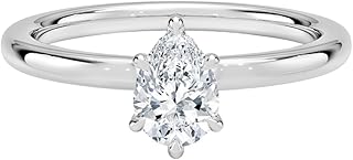 0.5 Ct IGI Certified Lab Grown Diamond Ring 10K 14K 18K Solid Gold Secret Halo 2mm Lab Grown Diamond Engagement Ring Side stone Price (E-F Color, VVS2 Clarity)
