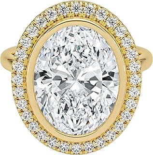 5.00 Carat IGI Certified Lab Grown Diamond Engagement Ring, Custom Cut Halo Design, E–F Color VVS2 Clarity, 10K 14K 18K Solid Gold, Luxury Statement Ring for Women