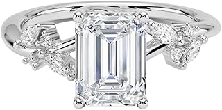 2 Ct IGI Certified Lab Grown Diamond Ring for Women 10K 14K 18K Solid Gold Nature Inspired Lab Grown Diamond Engagement Ring Christmas Gift For Her (Clarity:VVS2, Color:E-F)