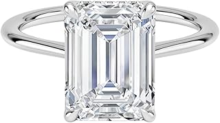 1-3 CT Engagement Rings for Women | Solitaire Wedding Bridal Rings Sets | IGI Certified Lab Grown Diamond Emerald Cut VVS1-2 10K/14K/18K Solid Rose/White/Yellow Gold | Anniversary Promise Gift for Women (E-F Color)
