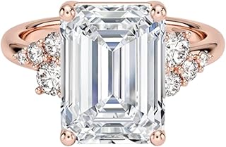 1–5 Carat Lab Grown Diamond Ring VS1 10K 14K 18K Solid Gold & 925 Sterling Silver Engagement Ring Vintage Halo Wedding Bridal Anniversary Christmas Gift for Women(IGI Certified)