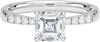 1 Carat Lab Grown Diamond Bella Hidden Halo | 10k/14k/18k Solid Gold Engagement Anniversary Wedding Band Ring For Women | Igi Certified E-F Color, Vvs2 Clarity