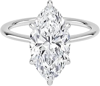 5 CT Engagement Rings for Women | Solitaire Wedding Bridal Rings Sets | IGI Certified Lab Grown Diamond Marquise Cut VVS1-2 10K/14K/18K Solid Rose/White/Yellow Gold | Anniversary Propose Gift For Women (E-F Color)