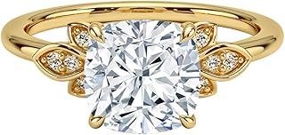 1-5 Carat IGI Certified Lab Grown Diamond Ring With VVS1-2 E-F Colour Clarity, Fiore Engagement Ring 10K 14K 18K Solid Gold, A Gift for Her.