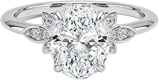 1-5 Carat IGI Certified Lab Grown Diamond Ring With VVS1-2 E-F Colour Clarity, Fiore Engagement Ring 10K 14K 18K Solid Gold, A Gift for Her.