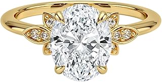 2 Carat IGI Certified Lab Grown Diamond Ring, VVS1-2 E-F Colour Clarity, Fiore Engagement Ring 10K 14K 18K Solid Gold, A Gift for Her.