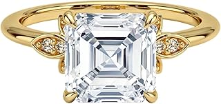 2 Carat IGI Certified Lab Grown Diamond Ring, VVS1-2 E-F Colour Clarity, Fiore Engagement Ring 10K 14K 18K Solid Gold, A Gift for Her.