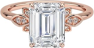 4 Carat IGI Certified Lab Grown Diamond Ring, VVS1-2 E-F Colour Clarity, Fiore Engagement Ring 10K 14K 18K Solid Gold, A Gift for Her.