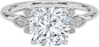 4 Carat IGI Certified Lab Grown Diamond Ring, VVS1-2 E-F Colour Clarity, Fiore Engagement Ring 10K 14K 18K Solid Gold, A Gift for Her.