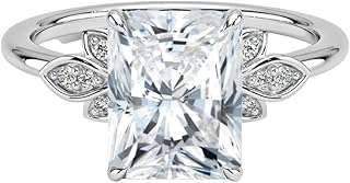 1-5 Carat Radiant IGI Certified Lab Grown Diamond Ring With VVS1-2 E-F Colour Clarity, Fiore Engagement Ring, 10K 14K 18K Solid Gold, A Gift for Her.