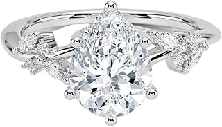 1-5 Ct IGI Certified Lab Grown Diamond Ring for Women, 10K 14K 18K Solid Gold Nature Inspired Lab Grown Diamond Engagement Ring Christmas Gift For Women (Color:E-F, Clarity:VVS2)