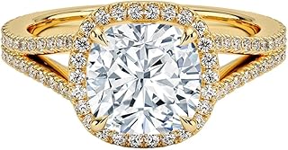 3 Carat IGI Certified Lab Grown Diamond Ring, VVS1-2 E-F Colour Clarity, Fortuna Halo Engagement Ring 10K 14K 18K Solid Gold, A Gift for Her.