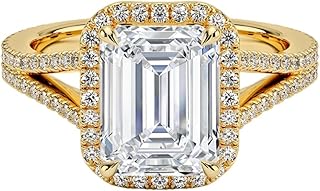 1 Carat IGI Certified Lab Grown Diamond Ring, VVS1-2 E-F Colour Clarity, Fortuna Halo Engagement Ring 10K 14K 18K Solid Gold, A Gift for Her.