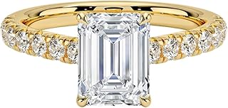 1-2 IGI Certified Lab Grown Diamond Ring 10K 14K 18K Solid Gold Half Coverage Lab Grown Diamond Engagement Ring Christmas gift for Women (Color:E-F, Clarity:VVS2)