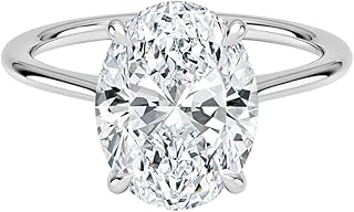 3 CT Engagement Rings for Women | Solitaire Wedding Bridal Rings Sets | IGI Certified Lab Grown Diamond Oval Cut VVS1-2 10K/14K/18K Solid Rose/White/Yellow Gold | Anniversary Propose Ring For Women (E-F Color)