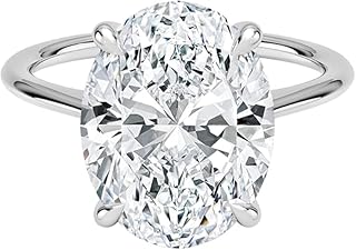 1-5 CT Engagement Rings for Women | Solitaire Wedding Bridal Rings Sets | IGI Certified Lab Grown Diamond Oval Cut VVS1-2 10K/14K/18K Solid Rose/White/Yellow Gold | Anniversary Christmas Gift For Women (E-F Color)
